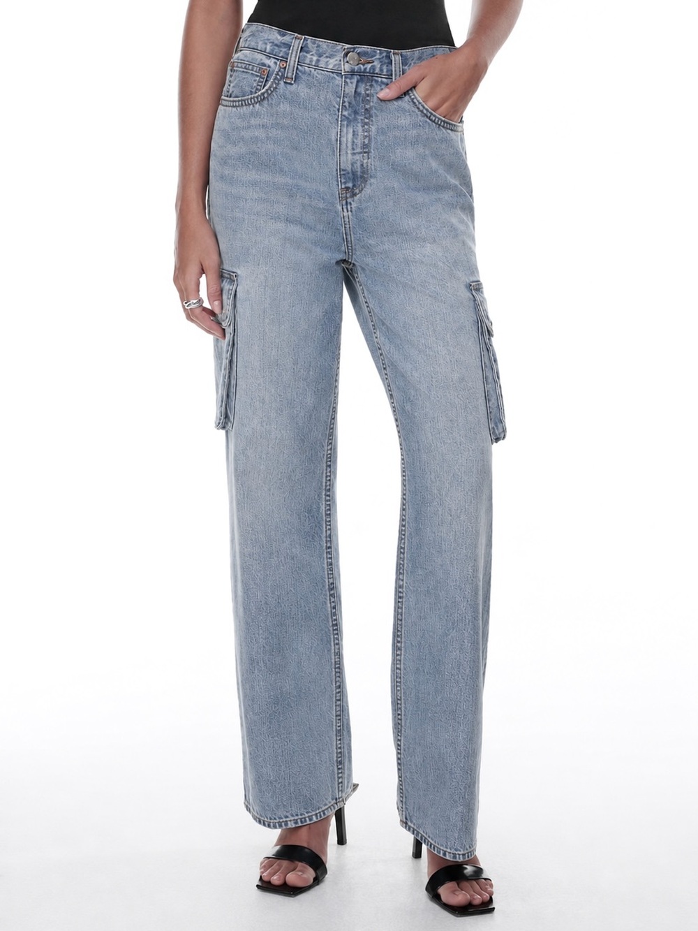Denim Forum The '90s Hi-rise Loose Straight Cargo Jean - Size 27